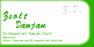 zsolt damjan business card
